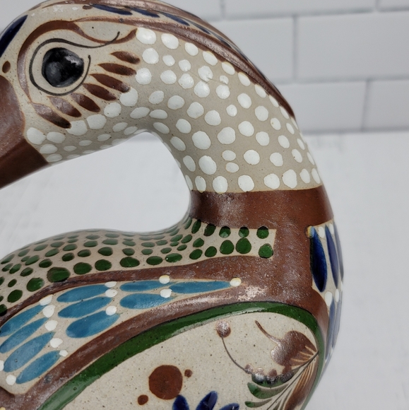 Folk Art Hand Painted Mexico Duck Figurine - Picture 12 of 16